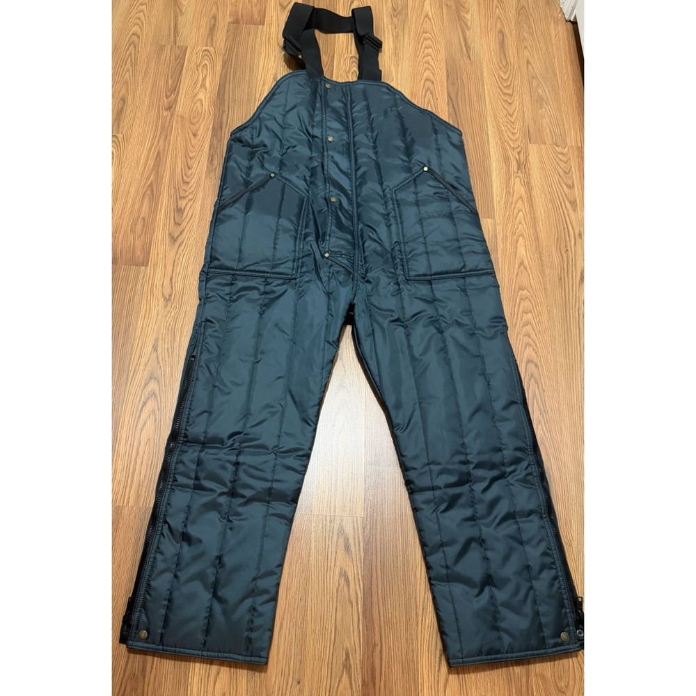 RefrigiWear Bib Overalls Mens Large Econo-Tuff Insulated Quilted Workwear